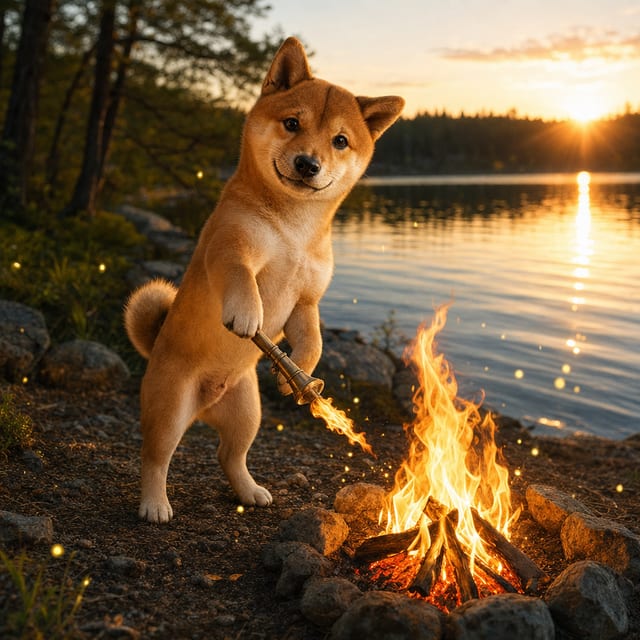 Lighting campfires and spirits —